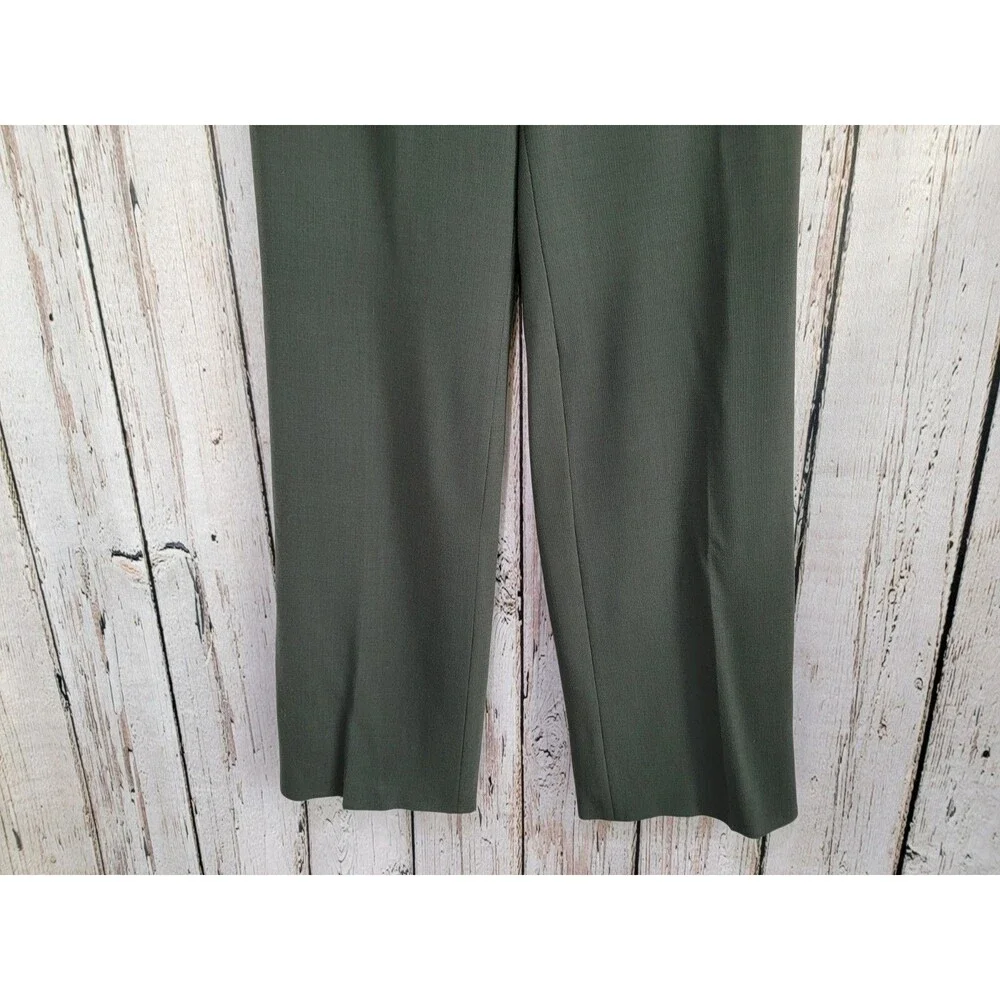 Armani Collezioni 10 Wide Leg Dress Pants Slacks Trousers Gray Designer EUC‎